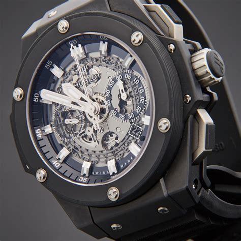 hublot king power full black|Hublot king power movement.